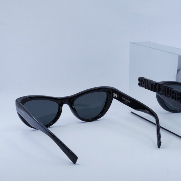 Final Price! Saint Laurent SL676 001 Shiny Black/Black Sunglasses - Picture 8 of 9
